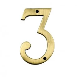 6" Numbers - Heavy Antique Big ’’N’’ Bold -House Sign Discount Store large antique 3