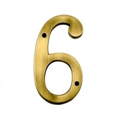 6" Numbers - Heavy Antique Big ’’N’’ Bold -House Sign Discount Store large antique 6