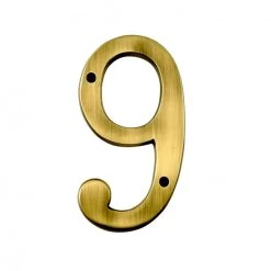 6" Numbers - Heavy Antique Big ’’N’’ Bold -House Sign Discount Store large antique 9
