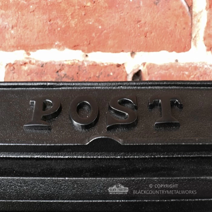 "Charlton Grange" Black Simplistic Wall Mounted Post Box - Image 4