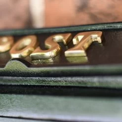 Deluxe Polished Brass “Tudor Rose” Wall Mounted Post Box -House Sign Discount Store lb1009 tudor rose post box close up detailed image of letters post