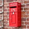 "Original Reproduction" Red Elizabeth Regina Slim Post Box -House Sign Discount Store lb1017 r s 1
