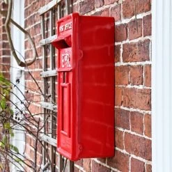 "Original Reproduction" Red Elizabeth Regina Slim Post Box -House Sign Discount Store lb1017 r s 3