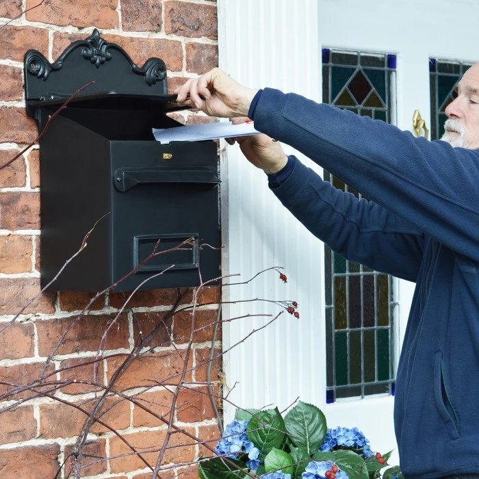 Black Goldhay Secure Post And Parcel Box - Image 6