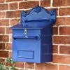 "Azure Sky" Goldhay Secure Post And Parcel Box -House Sign Discount Store lb1018 blue