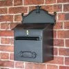 “Espresso” Black Goldhay Secure Post And Parcel Box -House Sign Discount Store lb1018 dlx blk 1 1