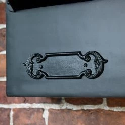 “Espresso” Black Goldhay Secure Post And Parcel Box -House Sign Discount Store lb1018 dlx blk 5 1