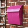 “Persian Summer” Bright Pink Contemporary Post Box With Lock 1 “Persian Summer” Bright Pink Contemporary Post Box With Lock -House Sign Discount Store lb1153.lock 2