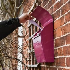 “Persian Summer” Bright Pink Contemporary Post Box With Lock 11 “Persian Summer” Bright Pink Contemporary Post Box With Lock -House Sign Discount Store lb1153.lock 6
