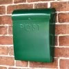 “Vineyard Valleys” Green Contemporary Post Box -House Sign Discount Store lb1153 g vineyard valleys green contemporary post box
