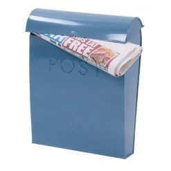 “April Showers” Slate Blue Contemporary Post Box 17 “April Showers” Slate Blue Contemporary Post Box -House Sign Discount Store lb1153 gry 2
