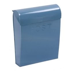 “April Showers” Slate Blue Contemporary Post Box 20 “April Showers” Slate Blue Contemporary Post Box -House Sign Discount Store lb1153 gry 3