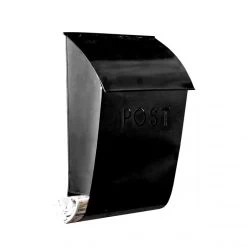 “Evening Hush” Black Berkley Post Box -House Sign Discount Store lb1155 blk product