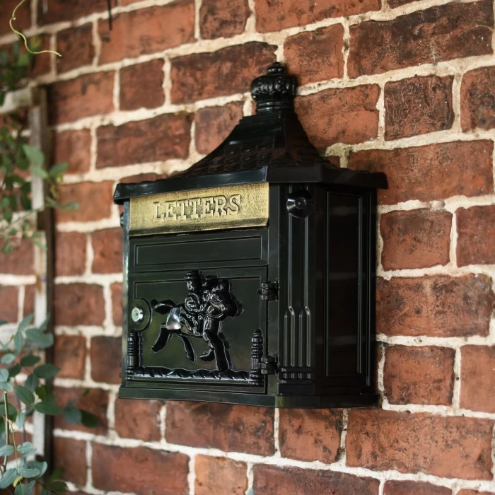 “Midnight" Black Huntington Wall Mounted Post Box 3 “Midnight" Black Huntington Wall Mounted Post Box