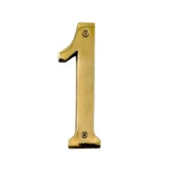 6 Inch Extra Large Polished Brass Numbers -House Sign Discount Store leroy brass 1