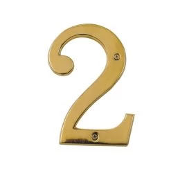 6 Inch Extra Large Polished Brass Numbers -House Sign Discount Store leroy brass 2