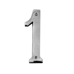 6" Numbers - Heavy Bright Chrome Big ’N’ Bold -House Sign Discount Store leroy chrome 1
