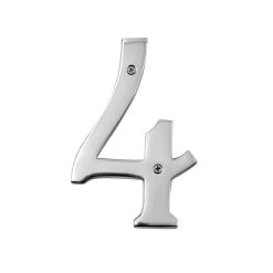 6" Numbers - Heavy Bright Chrome Big ’N’ Bold -House Sign Discount Store leroy chrome 4 copy
