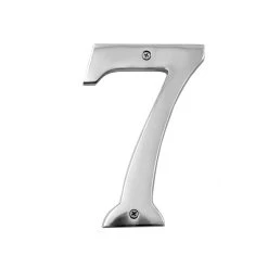 6" Numbers - Heavy Bright Chrome Big ’N’ Bold -House Sign Discount Store leroy chrome 7