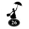 Mary Poppins Iron House Number Sign -House Sign Discount Store mary poppins iron house number sign 4