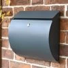 Contemporary "Urban Obsession" Matte Grey Wall Mounted Post Box 2 Contemporary "Urban Obsession" Matte Grey Wall Mounted Post Box -House Sign Discount Store matte urban obsession grey wall mounted post box 1