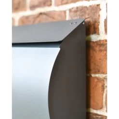 Contemporary "Urban Obsession" Matte Grey Wall Mounted Post Box -House Sign Discount Store matte urban obsession grey wall mounted post box 1