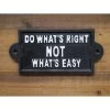 Philosophical Iron Sign In Black -House Sign Discount Store motivational iron sign
