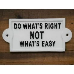 Philosophical Iron Sign In White