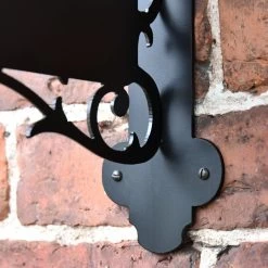 Lion & Staff Iron Bracketed House Name Sign -House Sign Discount Store mounting bracket