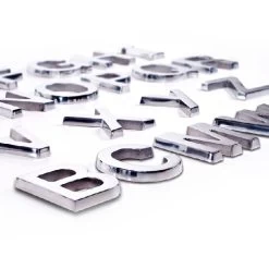 “Big & Chunky” Three Dimensional Letters -House Sign Discount Store na139 polished aluminium letters 2