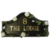 White Rose Hand Painted Double Sided House Name Sign -House Sign Discount Store new white rose SP252 sign l 5