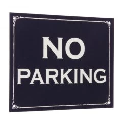 “No Parking” Vintage Wall Sign