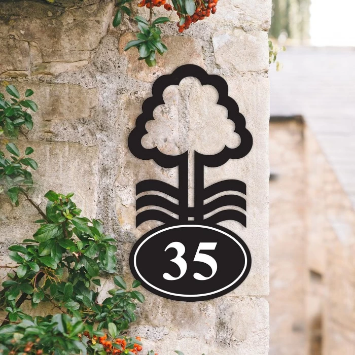 Nottingham Tree Iron House Number Sign 6 Nottingham Tree Iron House Number Sign - Image 4