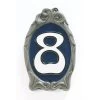 "Royal Navy" Reflective Cameo House Sign -House Sign Discount Store number 8 blue