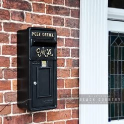 "Oakhampton" Slim King George Post Box In Black 14 "Oakhampton" Slim King George Post Box In Black -House Sign Discount Store oakhampton slim king george post box in black 2