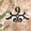 Simplistic Scroll House Number Sign - 1 Number 1 Simplistic Scroll House Number Sign - 1 Number -House Sign Discount Store ornate number sign 1 9 5