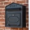 "Osteler Oppulence" Black Wall Mounted Post Box With Black Lettering -House Sign Discount Store osteler oppulence black wall mounted post box with black lettering 3
