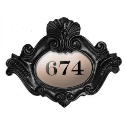 Renaissance Period Style House Plaque -House Sign Discount Store period house plaque orange 1