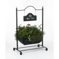 "Reltmure Manor" Hanging Sign And Planter