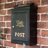 Deluxe Polished Brass “Draig- Welsh Dragon" Wall Mounted Post Box 1 Deluxe Polished Brass “Draig- Welsh Dragon" Wall Mounted Post Box -House Sign Discount Store polished brass welsh dragon postal box on manor house wall 2