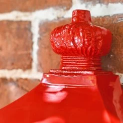 Red "The Suffolk" Post Or Parcel Box -House Sign Discount Store red the suffolk post or parcel box finial