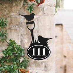 Robin Iron House Number Sign -House Sign Discount Store robin iron house number sign 2