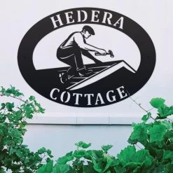 Roofer Iron Oval House Sign -House Sign Discount Store roofer iron oval house sign 2