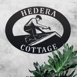 Roofer Iron Oval House Sign -House Sign Discount Store roofer iron oval house sign 6