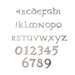 Black Traditional House Name Sign -House Sign Discount Store rustic chrome house numbers and letters 1