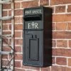 Black & Gold "Newland" Elizabeth Regina Post Box 1 Black & Gold "Newland" Elizabeth Regina Post Box -House Sign Discount Store sani135 blk s 1
