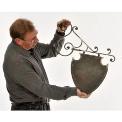 House Sign Discount Store -House Sign Discount Store sheild wrought iron bracket 2 1