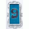 Single Ornate Number Tile & Frame -House Sign Discount Store single white ornate number tile frame 1