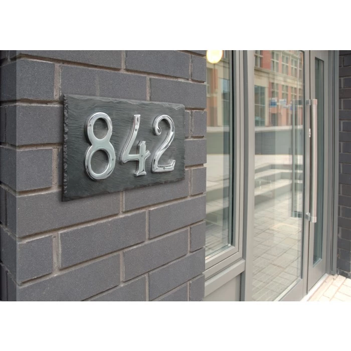 Slate Effect Number Sign 3 Slate Effect Number Sign