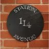 “Round House” Circular Slate House Name Sign -House Sign Discount Store slate house name and number sign main
